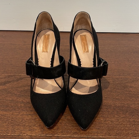 Reed Krakoff Women’s Black Fabric Mary Jane Heels Size 8.5 - Picture 2 of 8